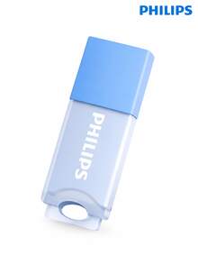 PHILIPS Flash drive 10UA-BU, transmisi kecepatan tinggi USB 2.0, casing silikon warna macaron, flash drive USB untuk penyimpanan file kantor. - View 27
