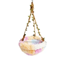 Parrot Hammock Nest, Forest Style Hanging Swing Bed, Suitable For Cockatiel, Tiger-Striped, Peony Small Bird Cage Resting, All-Season Bird Nest - Multi-color - View 16
