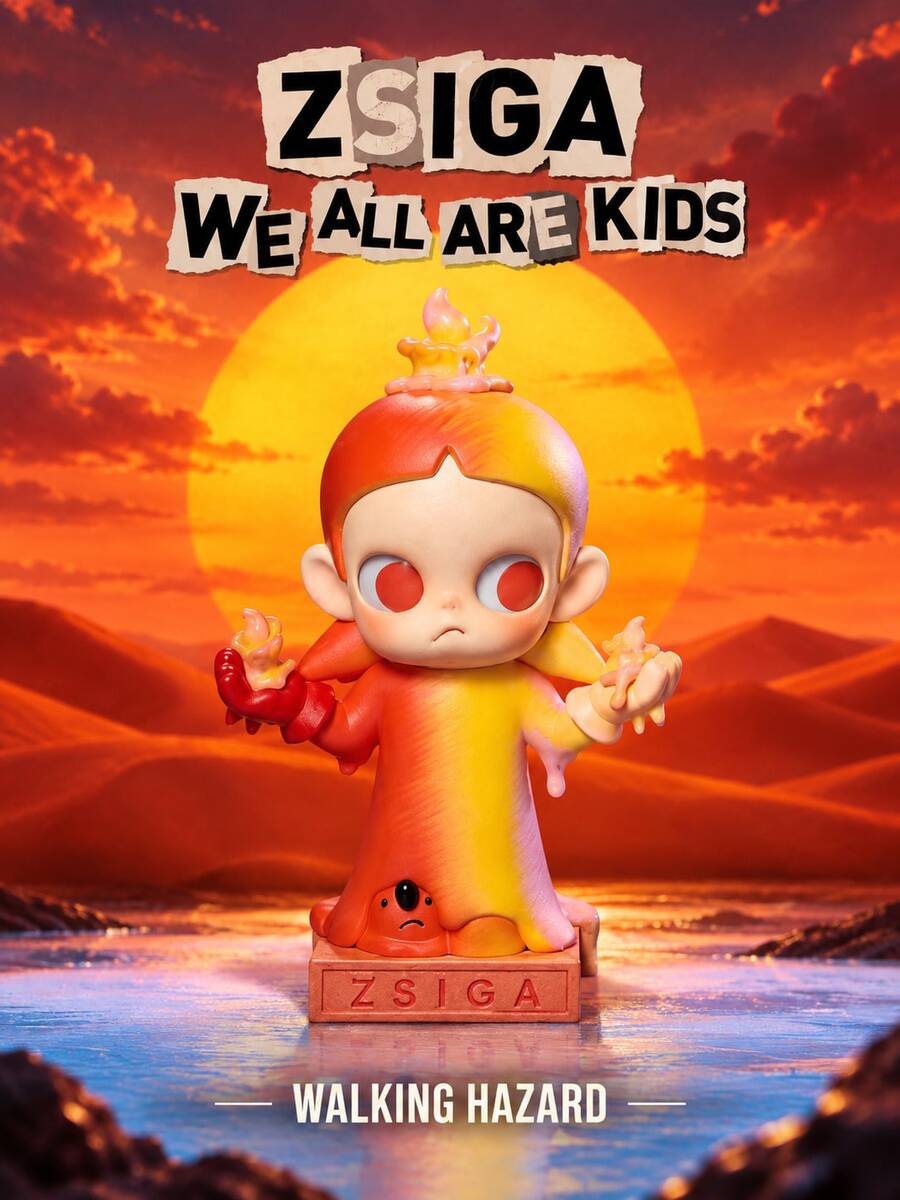 Zsiga "There Is No Such Thing As An Adult" Series Blind Box Collectibles, Zsiga Fan Figure Model Blind Box Collection, Cute Cartoon Statue Ornament, Home And Bedroom Display Cabinet Decor - Multicolor - View 1