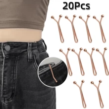 10/20/30/40/50Pcs Adjustable Seamless Waist Buckle - Multi-Functional Metal Clip, Suitable For Tightening Belts, Pants, Scarves, Etc. Easy To Use, Stylish Design, Perfect For Belts And Waist, Fashion Accessory, Elegant Appearance, Multi-Functional Use - Multicolor - View 14