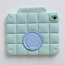 1pc Cute Cloud Silicone Tablet Protective Case, Compatible With IPad 10th Gen 10.9 Inch, Air 5/4, Pro 11 Inch, 9/8/7th Gen 10.2 Inch, Mini 6, Shockproof Protective Cover With Portable Handle And 360° Rotating Stand, Soft Anti-Drop Shell, Suitable For Kids, Boys, Girls, Students, School, Travel, Home, Office Cute Accessory, Durable Foldable Support Tablet Protective Case - Multicolor - View 8