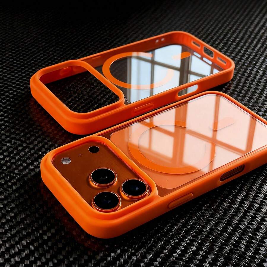 Phone Case - Luxury Transparent Magnetic Wireless Charging Phone Case, Compatible With 17 Pro Max Air 16 15 14 13 Pro Max Transparent 17 Promax Phone Case, Slim Soft Edge Hard Shell Shockproof Back Cover 17 Pro Max Case 17 Pro Case 17 Case 16 Case CteGlodrix