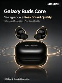 Samsung Galaxy Buds Core Bluetooth Noise Cancelling Wireless Earbuds, Bluetooth 5.4, Long Battery Life, Ergonomic Design, Comfortable Fit (International Version). - View 1
