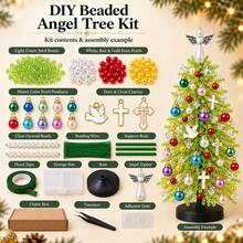 Kit Pohon Natal Manik-Manik DIY untuk Dewasa, Set Kerajinan Liburan Kristal, Kit Pembuatan Pohon Natal Manik-Manik Kristal 3D, Ciptakan Dekorasi Liburan Berkilau Anda Sendiri - beraneka warna - View 8