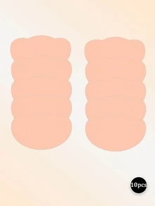 10pcs Anti-Scratch Invisible Leg Guard Stickers, Yuan Bao Shaped Anti-Friction Patches, Suitable For Inner Thigh And Inner Calf, Skin-Friendly Fit, Suitable For Daily And Sports Use - Multi-color - View 7