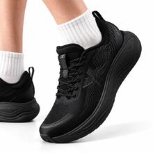 XTEP New Men's Cloud 5.0 Breathable Mesh Comfortable Cushioning Training Running Shoes - Black - View 3