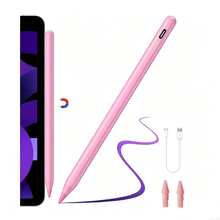 TranAKstic 1pc Capacitive High Precision High Sensitivity Screen Touch Pen With Magnetic Palm Rejection For Drawing And Editing, Compatible With Android And 2025 2024 2023 2022 2021 2020 2019 2018 4 5 9th 10th Air 5 Series - View 5