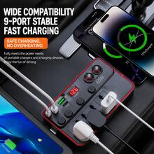1pc 150W Car Power Inverter With Dual USB And Dual Type-C Fast Charging Ports, Multi-Function Car Cigarette Lighter Adapter, Suitable For Cars, SUVs, Trucks, Road Trips, Commuting And Travel - General Purpose - View 2