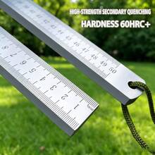 Stainless Steel Straight Ruler, Metric Centimeter Scale, Thickened Steel Saw Blade Quenched Steel Ruler, Woodworking Measuring And Marking Ruler, Multi-Function Car Ruler 52cm - Thickened Stainless Steel Ruler - View 8