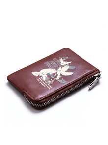 Minimalist Soft Leather Mini Ultra-Thin Card Holder, Compact Textured Zipper Storage Pouch, Unisex, Can Be Used As Card Holder, Coin Purse, Key Pouch - Multicolor - View 15