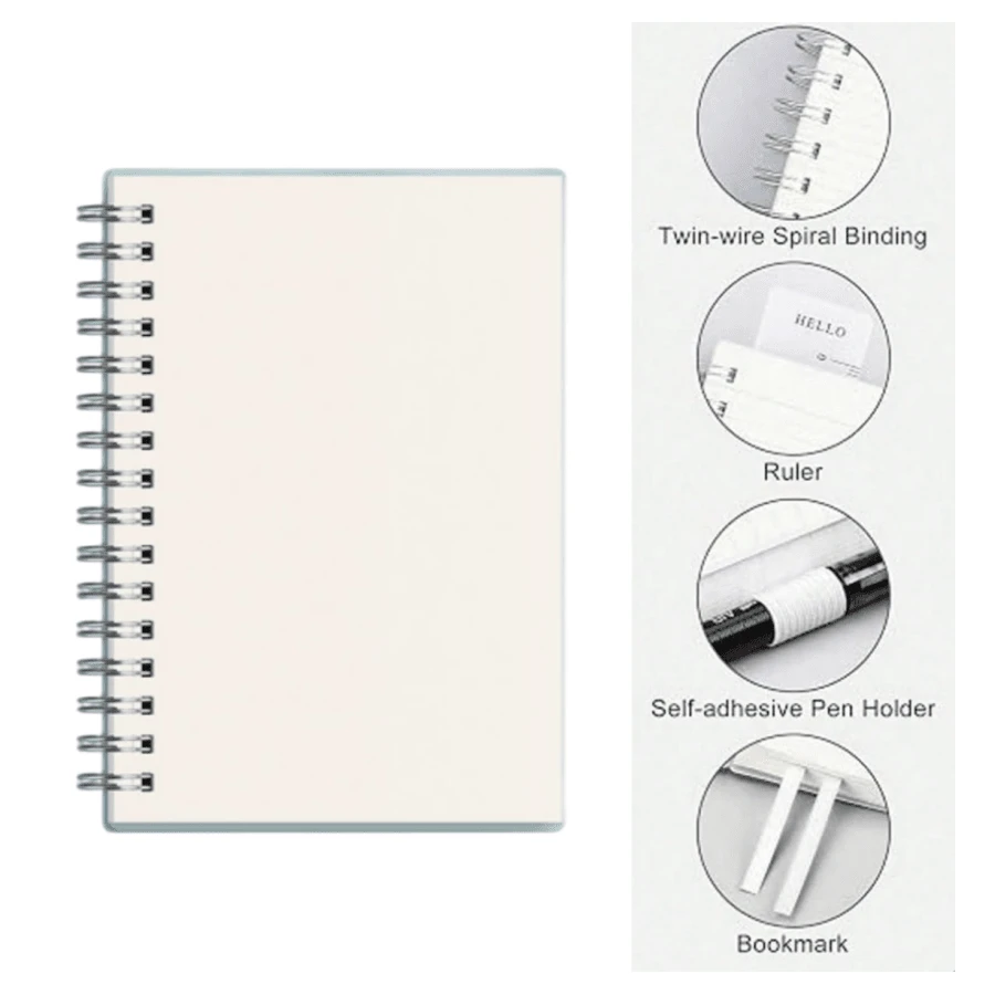 1/2pcs B5 Notebook, A5 Blank Student Notebook, Blank Error Notebook, A6 Grid Spiral Notebook, Notebook Set, New Semester - Multicolor - View 1
