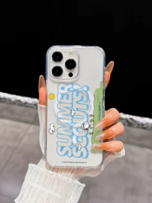 Miniso Official Snoopy Transparent Full Coverage Phone Case Compatible With IPhone 17 Pro Max, 17, 16 Pro Max, 15 Pro Max, 16 Pro Max, 14, 13, 12, 11, 14 Pro, 15 Plus, 12 Pro, 16 Plus, XS, 14 Pro Max, 13 Pro And Other Models, Cute Cartoon Print - Clear - View 5