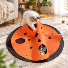 Foldable Cat Tunnel Toy, Washable Felt Tunnel, Easy To Store And Carry - Multicolor - View 8