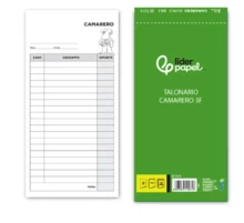 LIDERPAPEL دفتر طلبات النادل 3/Fº عبوة من 10 نسخ أصلية ونسخ كربونية T214. احترافي للضيافة، جودة مضمونة - دفتر طلبات جيب للنادل، أصلي ونسخة، T250 - مشاهدة 4