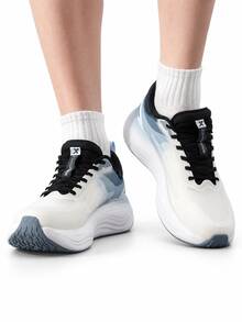 XTEP New Men's Cloud 5.0 Breathable Mesh Comfortable Cushioning Training Running Shoes - White/Black Blue - View 2
