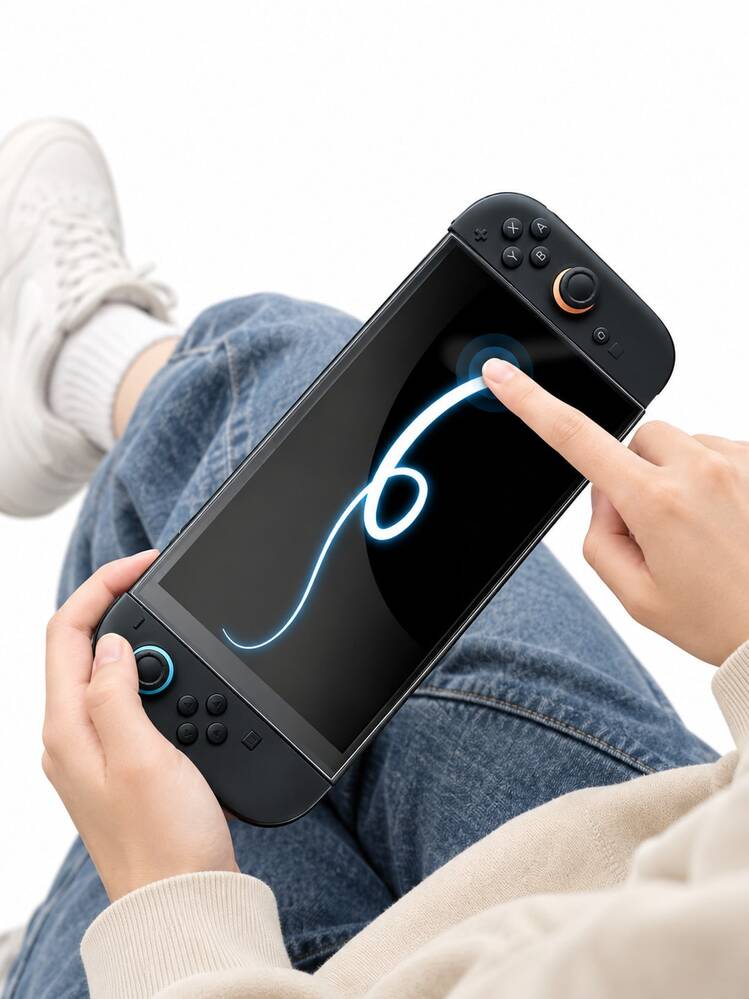 Jemdura HD 鋼化玻璃螢幕保護貼，相容於 Switch NS2，附無塵安裝托盤，安裝簡單，防刮、無氣泡、高防碎，Switch 2 理想配件 - 查看 7