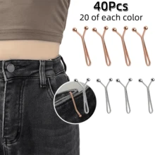 10/20/30/40/50Pcs Adjustable Seamless Waist Buckle - Multi-Functional Metal Clip, Suitable For Tightening Belts, Pants, Scarves, Etc. Easy To Use, Stylish Design, Perfect For Belts And Waist, Fashion Accessory, Elegant Appearance, Multi-Functional Use - Multicolor - View 34