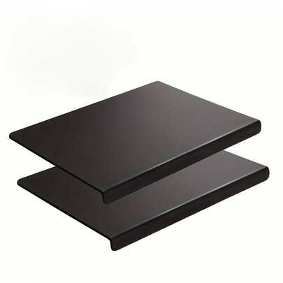 1pc Black Acrylic Cutting Board, Transparent Non-Slip Kitchen Fruit Cutting Board, Countertop Protector, Essential For Kitchen, Restaurant And Apartment