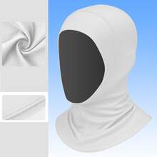 Breathable Mesh Hooded Headscarf With Silicone Logo, Suitable For Running, Workout, Daily Casual Wear - Black - View 10