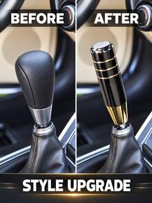 1pc Car Modification Gear Shift Knob Extended Original Car Replacement Personalized Universal Blue Burnt Alloy Gear Shift Knob - A - View 2