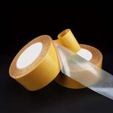 Upgraded Reinforced Thickened (25m/984.5inch) Ultra-Strong Double-Sided Tape - Residue-Free, High-Adhesion Plastic Mesh Tape, Suitable For Wood, Metal, Glass And Plastic - Multi-Purpose, Suitable For Home And Office Use, Woodworking Tools, Multi-Function Glue, Durable Adhesive. Suitable For All Scenarios - Round - View 4