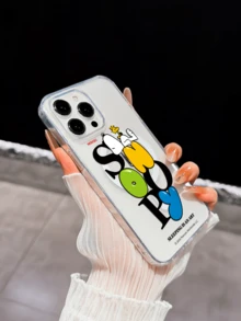 Miniso Casing Ponsel Transparan Snoopy Resmi yang Melindungi Seluruh Layar, Kompatibel dengan iPhone 17 Pro Max, 17, 16 Pro Max, 15 Pro Max, 16 Pro Max, 14, 13, 12, 11, 14 Pro, 15 Plus, 12 Pro, 16 Plus, XS, 14 Pro Max, 13 Pro dan Model Lainnya, dengan Cetakan Kartun Lucu. - Clear - View 4