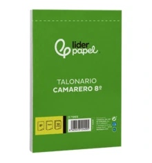 LIDERPAPEL Waiter's Order Book, Original And Copy, 8º Size, 20 Sheets Per Pad, 5-Pack For Hospitality. 105 X 155 Mm Guaranteed Quality - T250 Original and Copy Pocket Waiter's Notepad - View 4