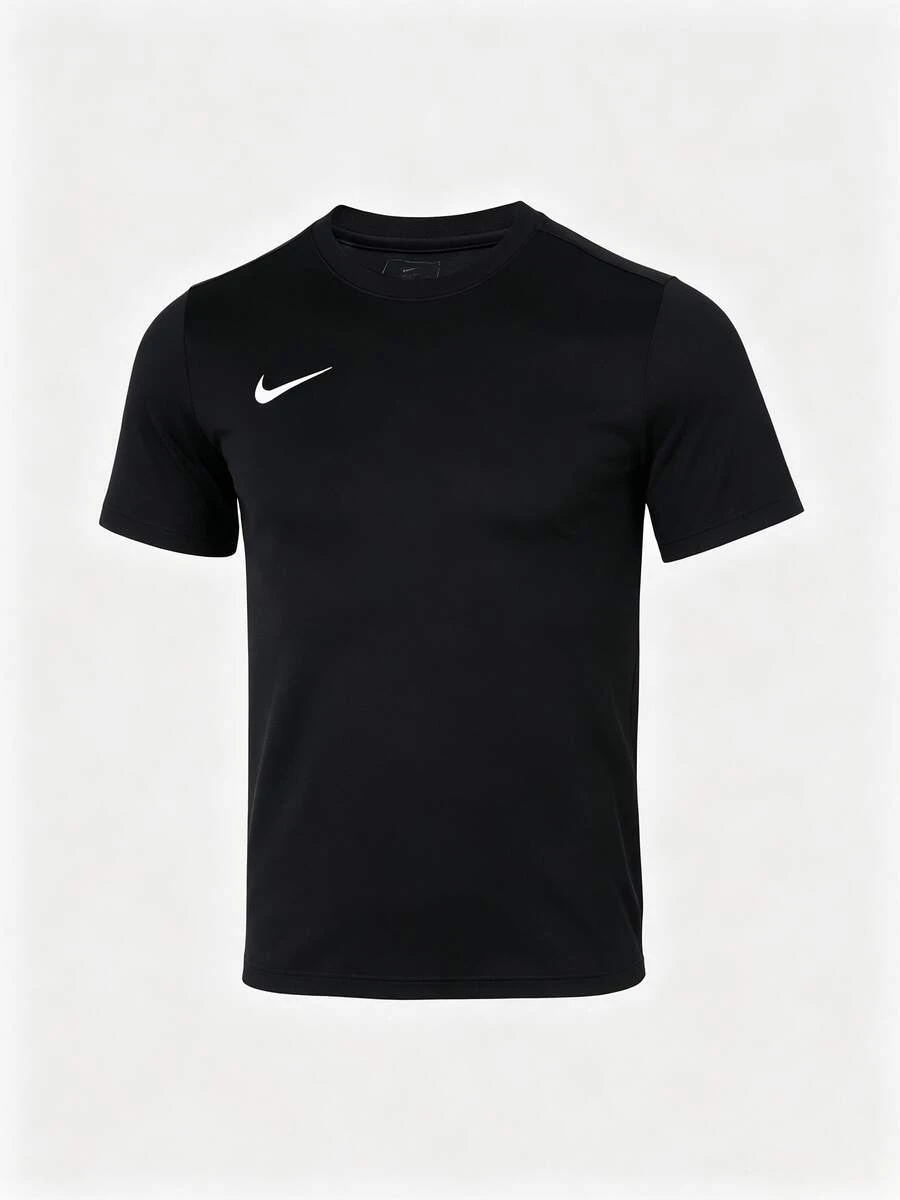 Nike 男款 2026 夏季新款足球球衣 訓練跑步健身 透氣圓領短袖 T-Shirt IB8640-010 - 黑色 - 查看 1