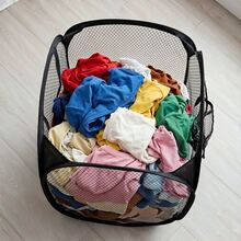Pop-Up Mesh Laundry Hamper, Collapsible Laundry Storage Basket With Reinforced Handles And Side Pockets, Breathable Laundry Organizer For College Dorm/Apartment Living/Travel, Back To School & Holiday Essential - Black - View 10