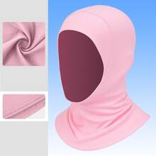Breathable Mesh Hooded Headscarf With Silicone Logo, Suitable For Running, Workout, Daily Casual Wear - Black - View 14