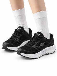 Skechers Women's GO RUN Series Mesh Non-Slip Cushioned Entry-Level Stable Running Shoes - Black - View 5