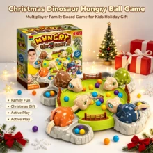 Hungry Dinosaur Bean & Bead Grab Board Game, Family Multi-Player Competitive Tabletop Game, Christmas Birthday Gift, Holiday Souvenir, Party Interactive Competitive Toy, Party Educational Small Gift - Multicolor - View 5