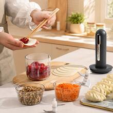 CREATEPRO Electric Rechargeable Multi-Function Food Processor, Built-In 1300mAh Battery, Handheld Stick Design, Multi-Capacity Combination Chopper, One-Touch Quick Blending For Meat And Vegetables, Portable Labor-Saving Kitchen Cooking Tool - Multicolor - View 6