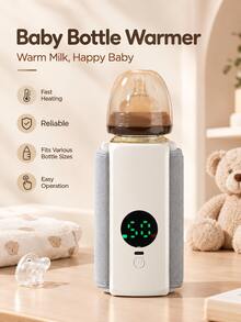 Portable Baby Bottle Warmer, Suitable For Travel And On-The-Go Use, Fast Heating, Battery Life Up To 5 Hours, Precise Temperature Control, Equipped With 2000mAh Large Capacity Battery - Multicolor - View 1