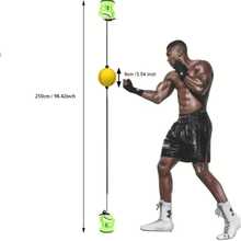 Hand-Eye Coordination Boxing Ball, Home Training Boxing Equipment, Dual-Head Impact Ball, Adult & Children Indoor Exercise, No Hammer Needed, Suction Cup Fixed, Relieve Anxiety & Stress - Multicolor - View 2