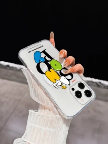 Miniso Casing Ponsel Transparan Snoopy Resmi yang Melindungi Seluruh Layar, Kompatibel dengan iPhone 17 Pro Max, 17, 16 Pro Max, 15 Pro Max, 16 Pro Max, 14, 13, 12, 11, 14 Pro, 15 Plus, 12 Pro, 16 Plus, XS, 14 Pro Max, 13 Pro dan Model Lainnya, dengan Cetakan Kartun Lucu. - Clear - View 2