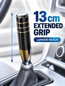 1pc Car Modification Gear Shift Knob Extended Original Car Replacement Personalized Universal Blue Burnt Alloy Gear Shift Knob - A - View 1