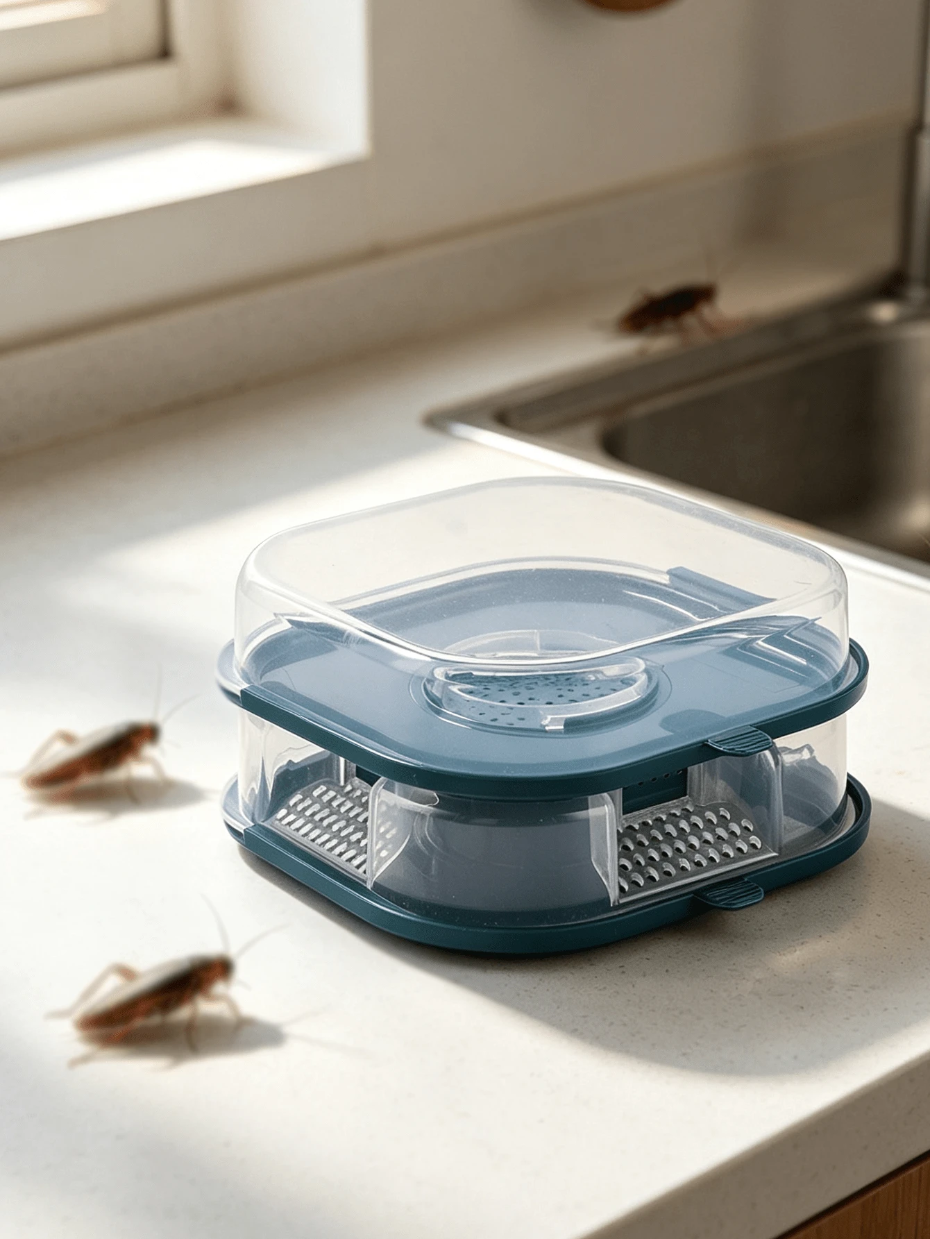 Flying Insect Trap, Cockroach Trap, Cockroach Trap, Cockroach Control Trap, Suitable For Construction, Restaurants, Shops, Kitchens, Bathrooms - A - View 1