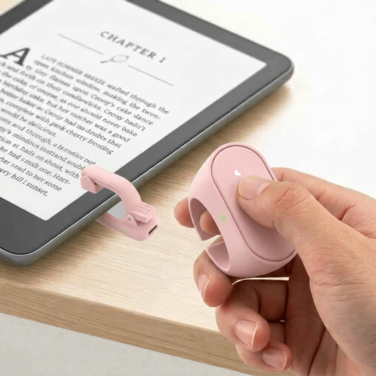 Remote Control Page Turner Compatible With Kindle Paperwhite Oasis Scribe EReaders Elipas Libra Clara, Page Turner Clicker For IPad Tablets Reading Novels Taking, Phone Camera Video Record Remote Triggers