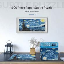 2026 New Hot-Selling 1000-Piece Paper Puzzle Oil Painting Stress Relief Gift For Adults And Teens, Suitable For Desktop Display - Birthday Gift - Back To School Gift - Perfect Gift - Gift - Multicolor - View 5