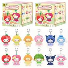 TOPTOY Resmi Sanrio Seri Buah & Sayuran Keluarga Mini Plush Gantungan Hiasan Kotak Buta Hello Kitty Kuromi My Melody Liontin Hadiah - MultiWarna - View 14