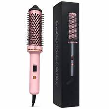 2026 Upgraded 3-In-1 Hair Straightener, Curler & Volumizing Brush With LED Digital Display, 32mm Hair Styling Tool For Root Lift, Frizz Control, Smooth Hair & Natural Curls, Dual Voltage 110V-240V, Halloween & Christmas Gift For Women - Black - View 21