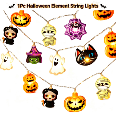 2027 New Model Halloween String Lights Indoor: 9.84 FT 20 LED Pumpkin Ghost Cat Lighted Decorations – 8 Modes Waterproof Timer For Window Porch House Room Bedroom Party Decor,Luces De Navidad,Lamparas Para Sala,Halloween Decor