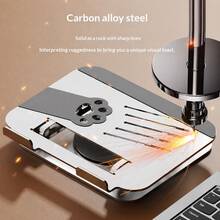 Lenovo W3 360° Rotatable Foldable Laptop And Tablet Stand, Stepless Height Adjustment With Free Suspension, Hollow Heat Dissipation Silicone Non-Slip Desktop Support - View 7