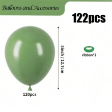 Sage Green Avocado Green Latex Balloon Garland Kit, 10/5 Inch Multi Size Balloons, For Boho Wedding Baby Shower Birthday Party Decor - Multicolor - View 9