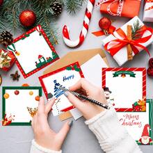 3 Packs Christmas Sticky Notes Set, 12 Designs Per Pack, 36 Pads Total, 20 Sheets Each Design, Santa Snowman Reindeer Christmas Tree & Gift Memo Notes For Journaling, Office, Desk & Holiday Stationery - one-size - View 10