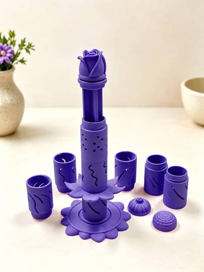 Kit DIY para hacer flores de arcilla, herramienta de modelado 3D con relieve y múltiples fundas de patrones, prensa para arcilla polimérica y plastilina para cerámica, manualidades hechas a mano, moldes de resina, kit de arcilla, proyectos con moldes de silicona y regalos creativos DIY