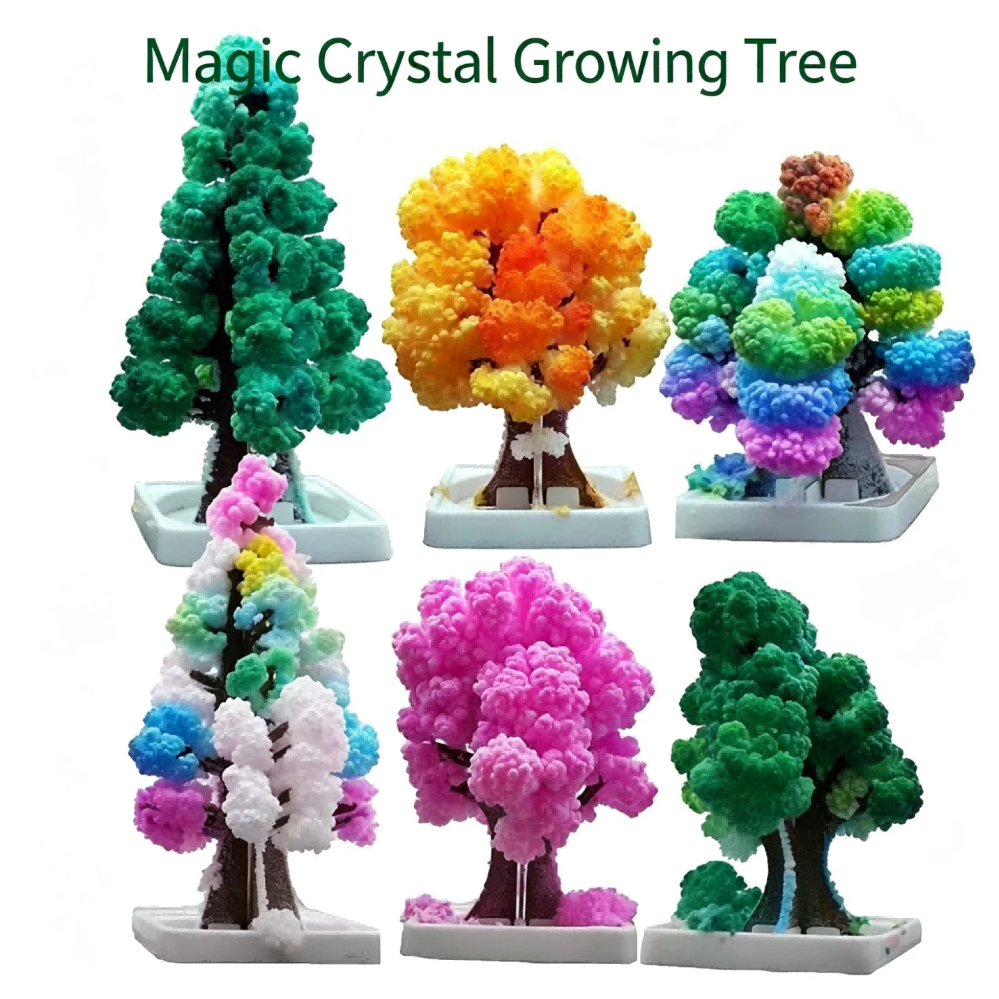 Magic DIY Blooming Christmas Tree, DIY Paper Tree Crystal Growth Toy, Christmas Decoration Ornament, Creative Gift For Birthday Party