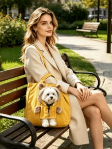 1 buah Tas Pembawa Hewan Peliharaan Berbentuk Beruang yang Bernapas - Ransel Luar Ruangan Portabel, Cocok untuk Kucing dan Anjing, Tas Bahu, Penggunaan Sepanjang Musim, Desain Bernapas - MultiWarna - View 6