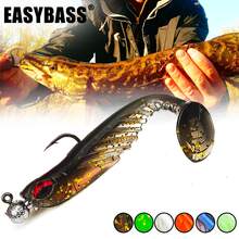 5Pcs Pre-Rigged Jig Head Soft Lure Set, Paddle Tail Swimbait With 3D Eyes, Bass & Mandarin Fish Bait, Christmas Gift For Fishermen - Multicolor - View 3